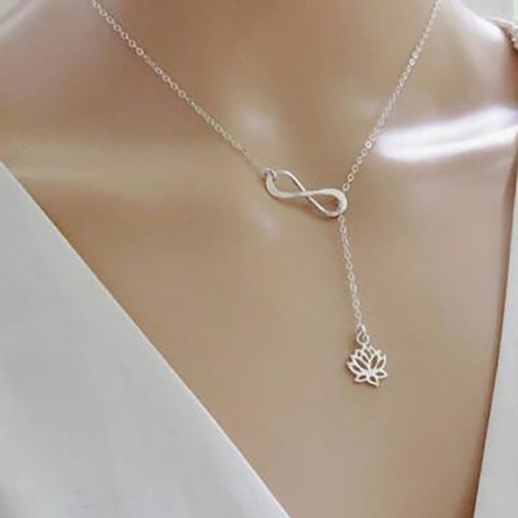 Jewelry - 5 for $25 Infinity Lotus Necklace